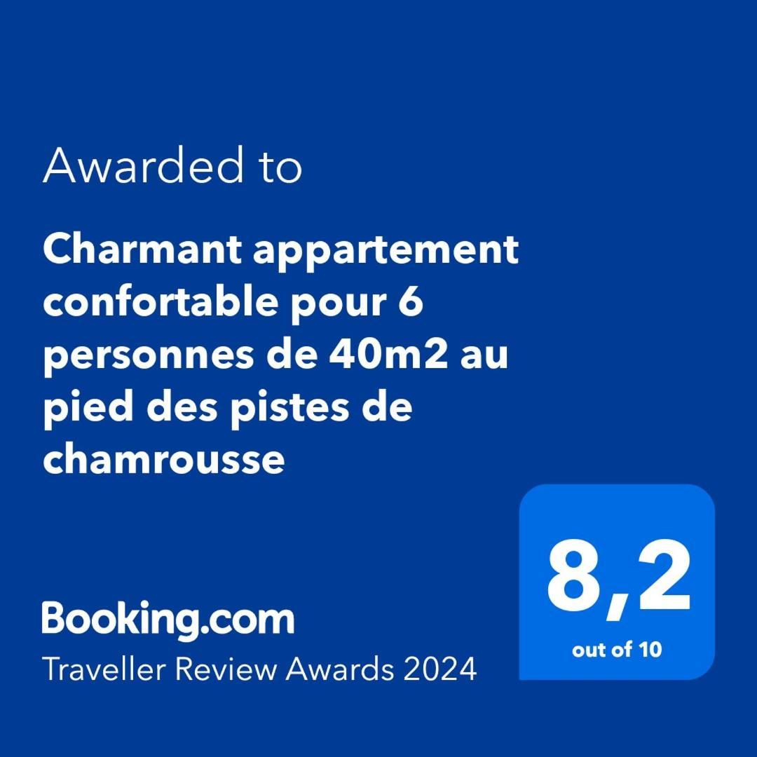Charmant Appartement Confortable Pour 6 Personnes 40M2 Pied Pistes, Piscine, Wifi, Parking Chamrousse Bagian luar foto